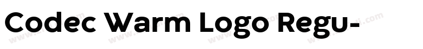 Codec Warm Logo Regu字体转换